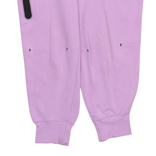 Nike Womens Pink Jogger Sweatpants L Fleece Activewear Trousers