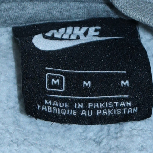 Nike Men Grey Crew Neck Regular Fit Fleece Sweatshirt M