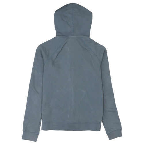 Nike Women Blue Full Zip Hoodie Medium Cotton Blend