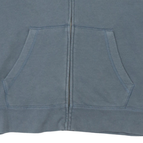 Nike Women Blue Full Zip Hoodie Medium Cotton Blend