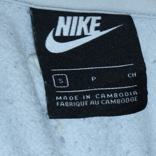 Nike Men's Grey Full Zip Fleece Sweatshirt Size S