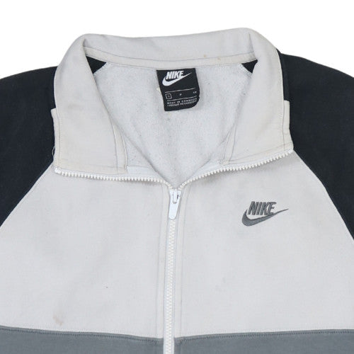 Nike Men's Grey Full Zip Fleece Sweatshirt Size S