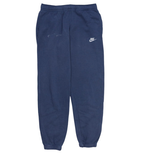 Nike Men's Blue Small Jogger Sweatpants Cotton Blend Elastic Waist