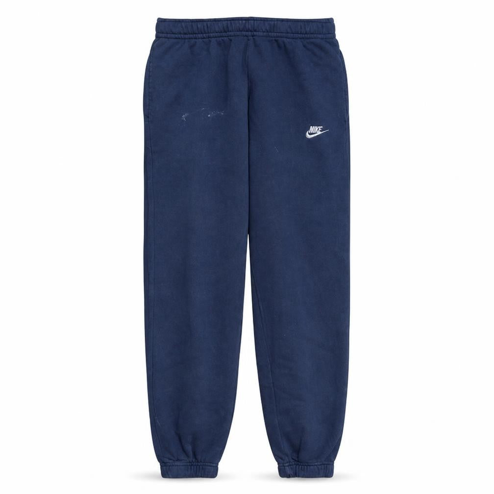Front view of Nike Men's Blue Small Jogger Sweatpants Cotton Blend Elastic Waist