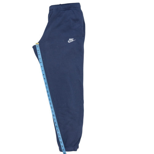 Nike Men's Blue Small Jogger Sweatpants Cotton Blend Elastic Waist
