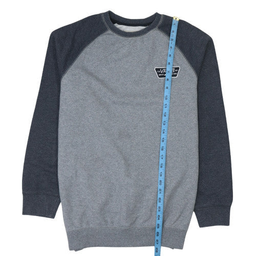Vans Mens Grey Crew Neck Pullover Sweatshirt XL Regular Fit