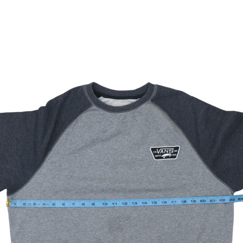 Vans Mens Grey Crew Neck Pullover Sweatshirt XL Regular Fit