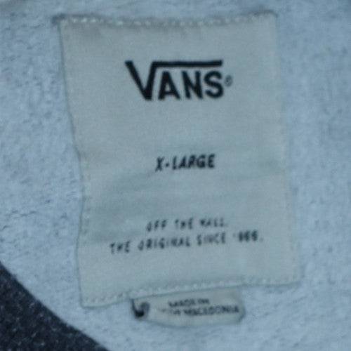 Vans Mens Grey Crew Neck Pullover Sweatshirt XL Regular Fit