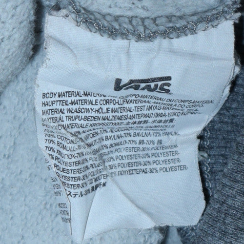 Vans Mens Grey Crew Neck Pullover Sweatshirt XL Regular Fit