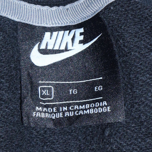 Nike Men's Black XL Pullover Crew Neck Sweatshirt with Logo
