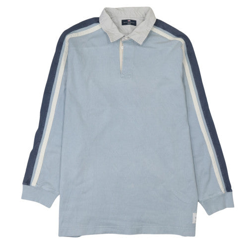 Marks and Spencer Blue Harbour Men's Blue XL Collared Pullover Sweatshirt