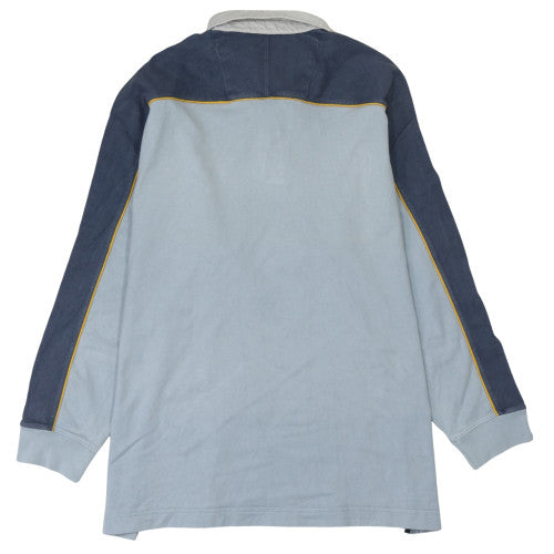 Marks and Spencer Blue Harbour Men's Blue XL Collared Pullover Sweatshirt