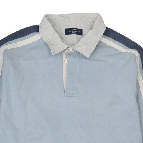 Marks and Spencer Blue Harbour Men's Blue XL Collared Pullover Sweatshirt