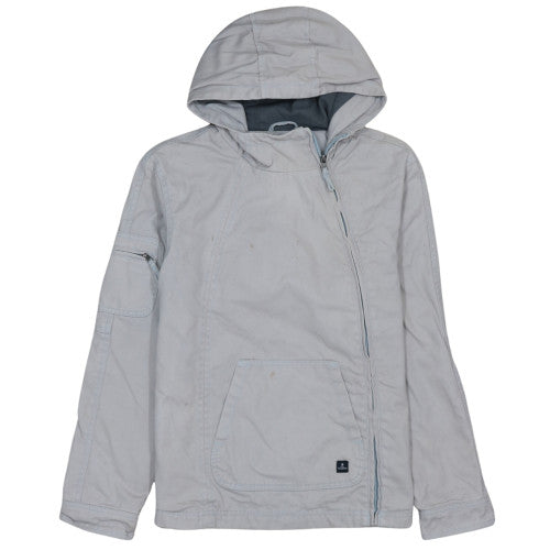 Mousqueton Women's Grey Cotton Hooded Anorak Jacket Size 10