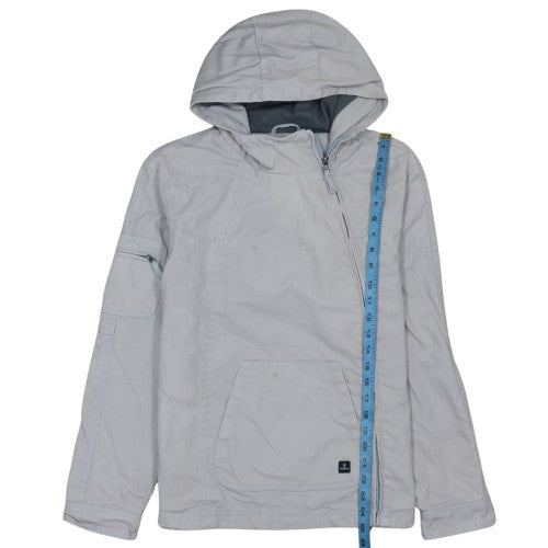 Mousqueton Women's Grey Cotton Hooded Anorak Jacket Size 10