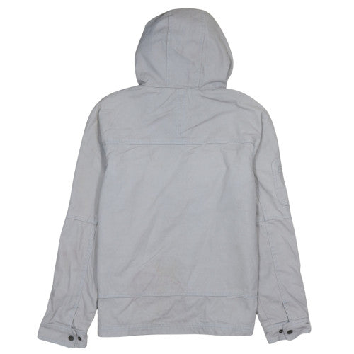 Mousqueton Women's Grey Cotton Hooded Anorak Jacket Size 10