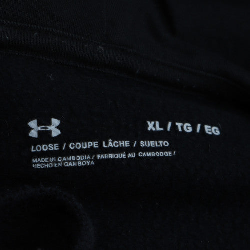 Under Armour Men's Black XL Pullover Hoodie with Logo