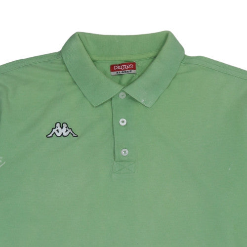 Kappa Men's Green XL Polo Shirt Cotton Short Sleeve Classic Fit