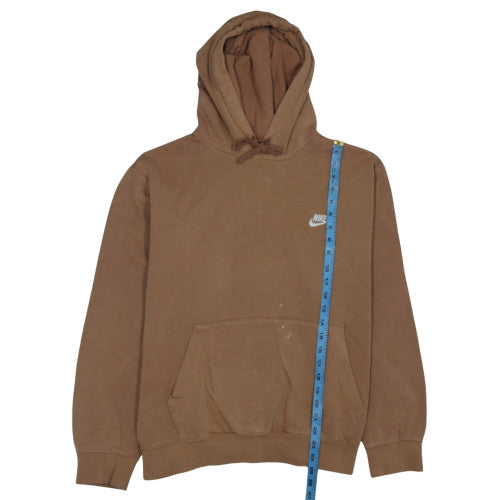 Nike Men's Brown Pullover Hoodie L Regular Fit Fleece