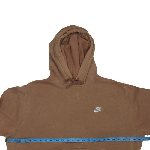 Nike Men's Brown Pullover Hoodie L Regular Fit Fleece