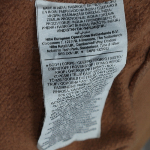 Nike Men's Brown Pullover Hoodie L Regular Fit Fleece
