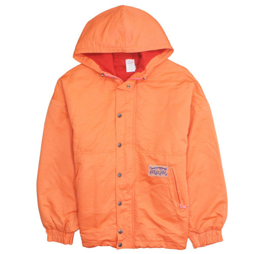 Oxbow Men's Orange Hooded Polyester Windbreaker Jacket Size S