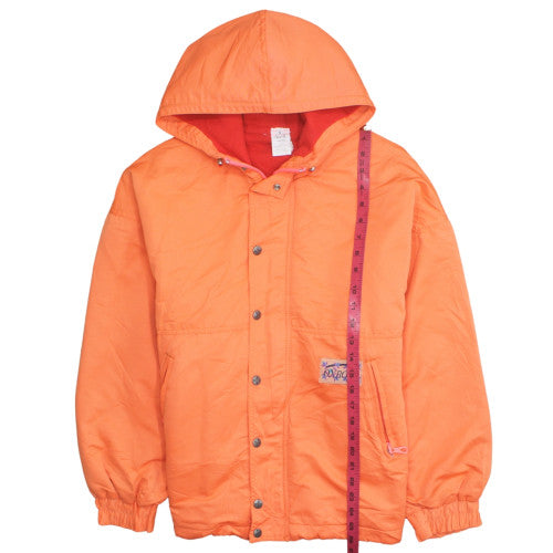 Oxbow Men's Orange Hooded Polyester Windbreaker Jacket Size S