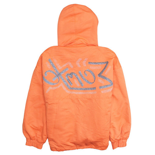 Oxbow Men's Orange Hooded Polyester Windbreaker Jacket Size S