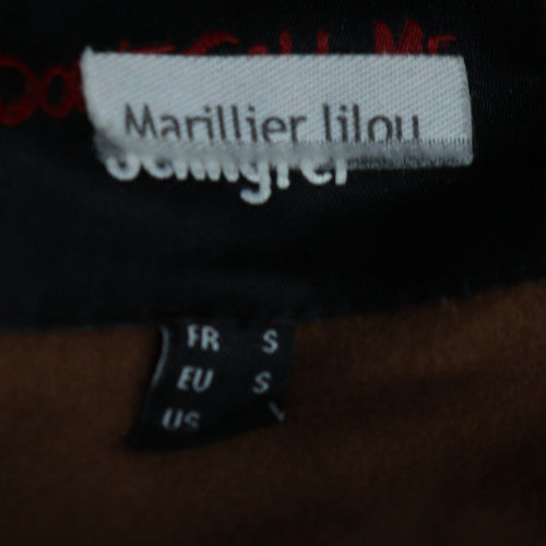 Jennyfer Women's Brown Varsity Jacket Size S LA College Style