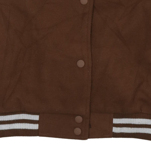 Jennyfer Women's Brown Varsity Jacket Size S LA College Style