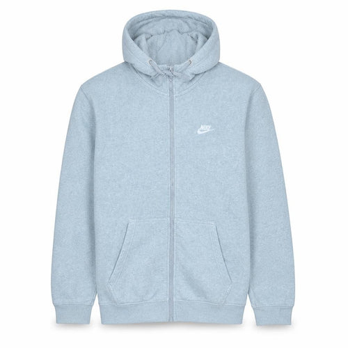 Nike Men's Grey Full Zip Hoodie M Regular Fit Fleece Sweatshirt
