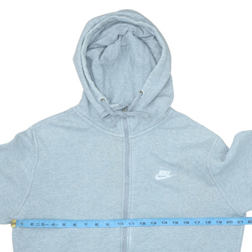 Nike Men's Grey Full Zip Hoodie M Regular Fit Fleece Sweatshirt