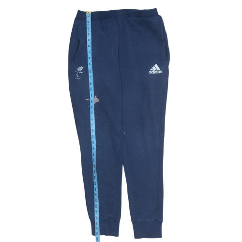 Adidas Women's Navy Blue Jogger Sweatpants Size 12 Cotton Blend