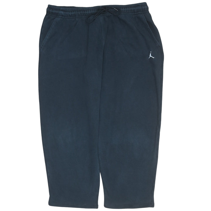 Jordan Men's Black 2XL Fleece Sweatpants with Drawstring Waist