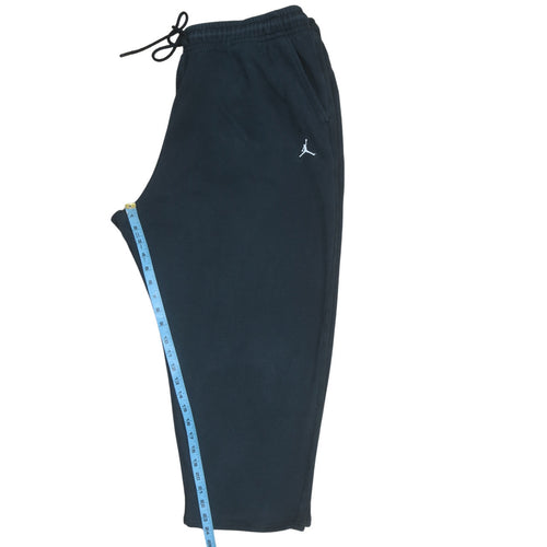 Jordan Men's Black 2XL Fleece Sweatpants with Drawstring Waist