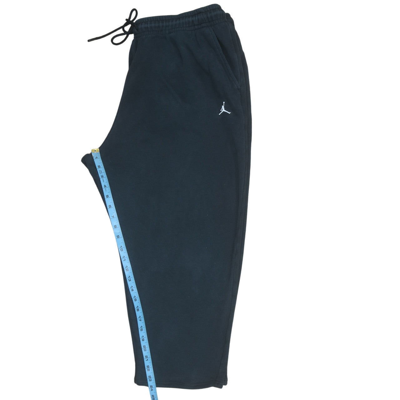 Jordan Men's Black 2XL Fleece Sweatpants with Drawstring Waist