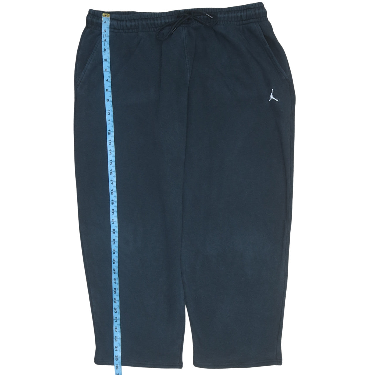 Jordan Men's Black 2XL Fleece Sweatpants with Drawstring Waist