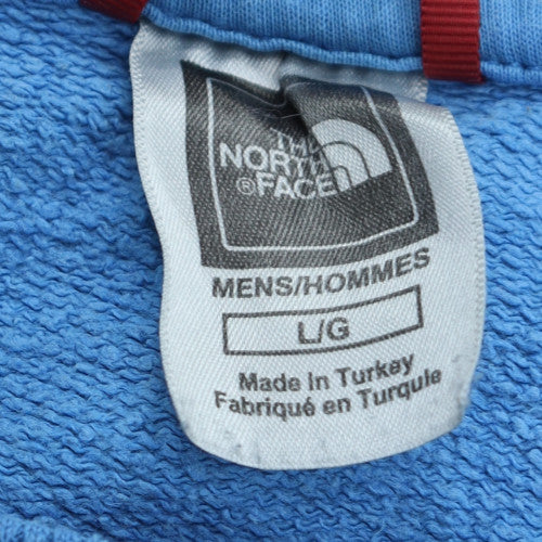 The North Face Men's Blue L Pullover Crew Neck Cotton Sweatshirt