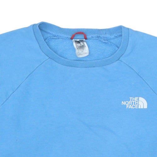 The North Face Men's Blue L Pullover Crew Neck Cotton Sweatshirt