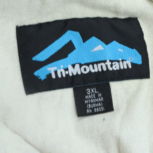 Tri-Mountain Men's Red 3XL Hooded Anorak Jacket
