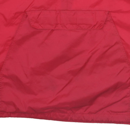 Tri-Mountain Men's Red 3XL Hooded Anorak Jacket