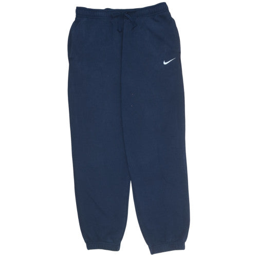 Nike Men's Blue Fleece Sweatpants L Regular Fit Drawstring Comfort