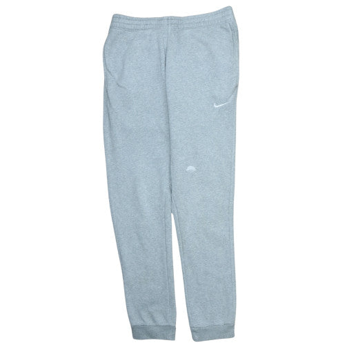 Nike Men's Grey Jogger Sweatpants M Regular Fit Fleece Activewear Trousers