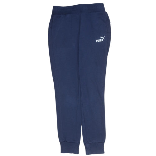 Puma Womens Blue Joggers UK 8 Sweatpants Elastic Waist