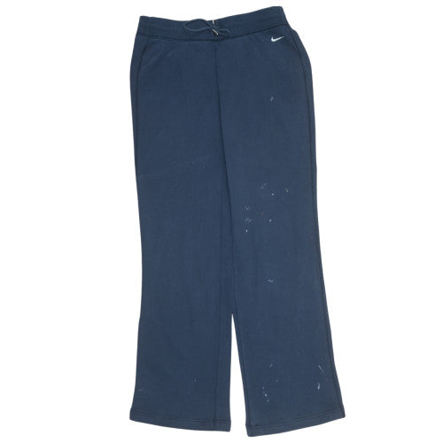 Nike Men's Blue Cotton Sweatpants M Regular Fit Drawstring Activewear