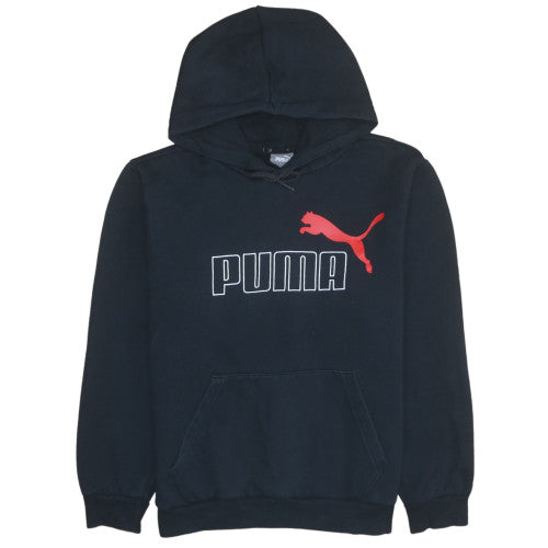 Puma Men's Black Pullover Hoodie Small Logo Sportswear