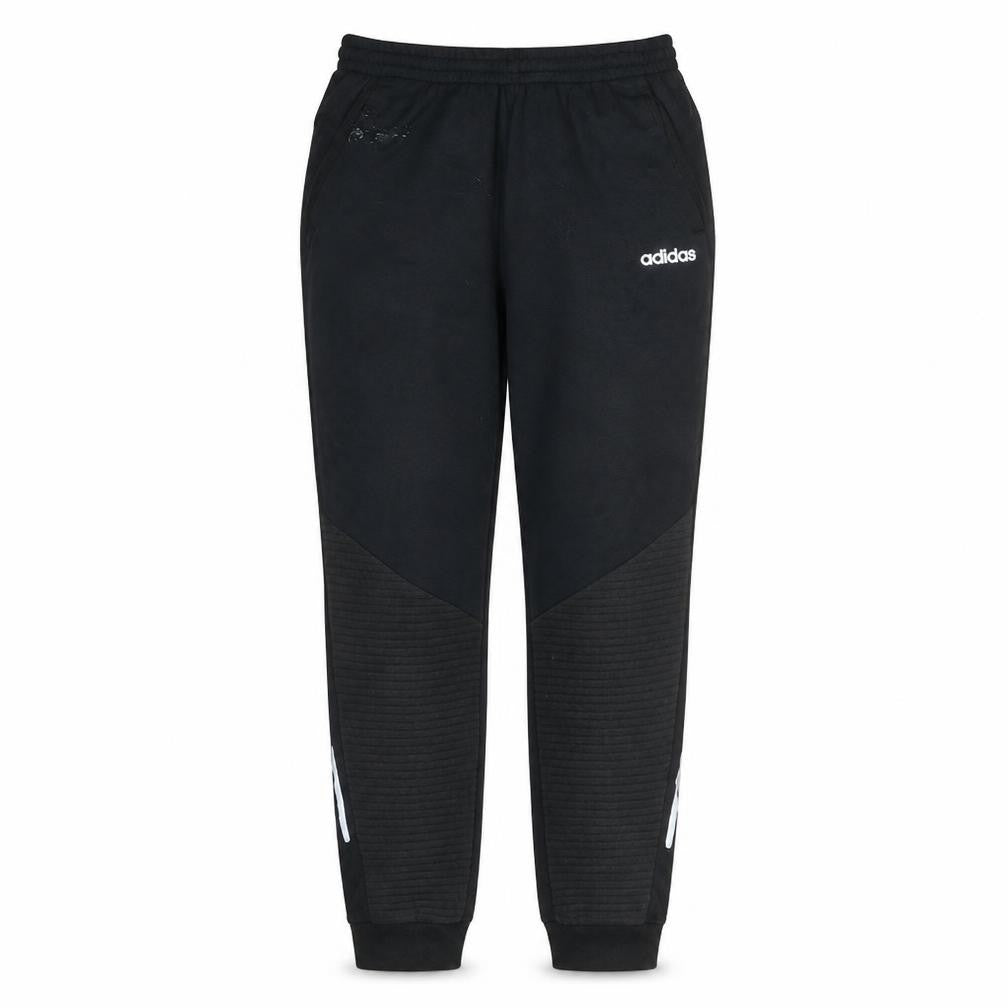 Front view of Adidas men’s black m jogger sweatpants with reflective details