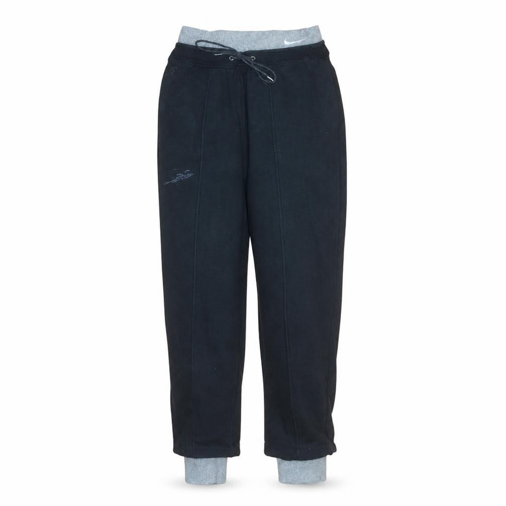 Front view of Nike Men's Black M Jogger Sweatpants Fleece Drawstring Trousers