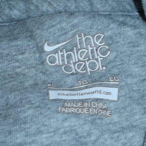 Nike Men's Grey XL Varsity Jacket Athletic Dept Full Zip