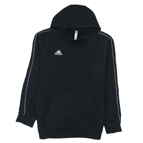 Adidas Mens Black L Pullover Hoodie Fleece Sports Sweatshirt